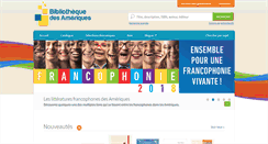 Desktop Screenshot of bibliothequedesameriques.com