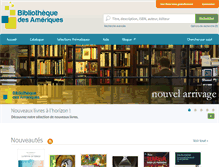 Tablet Screenshot of bibliothequedesameriques.com